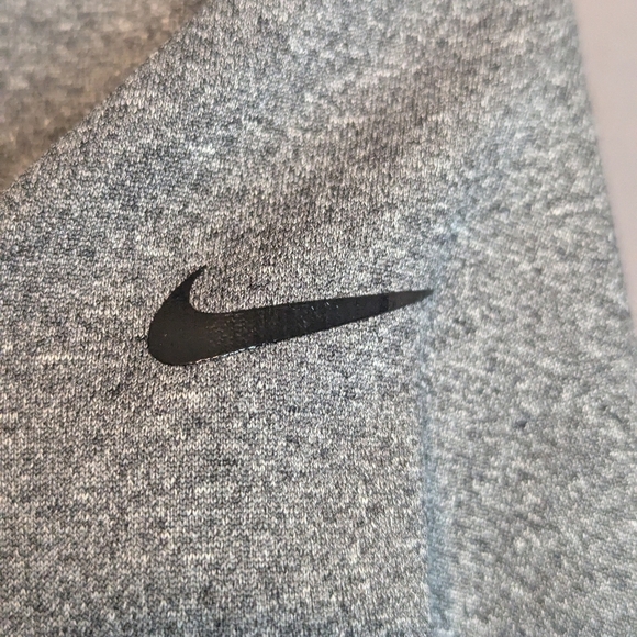 Nike Small Therma-Fit Pullover Hoodie Gray Black Hidden Zipper - Picture 5 of 8